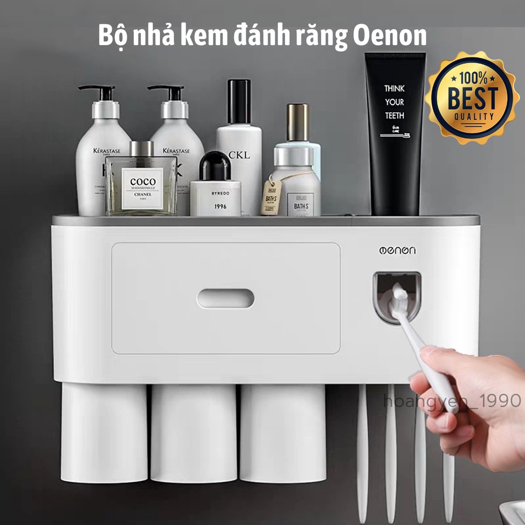 Oenon Automatic Toothpaste Release Set, Oenon Premium Toothbrush Holder