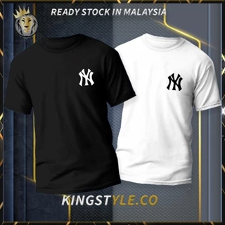 🔥Promosi Murah🔥 New York TShirt 100% Cotton Unisex Men Women Round Neck Short Sleeve Baju Lelaki Wanita Ready Stock