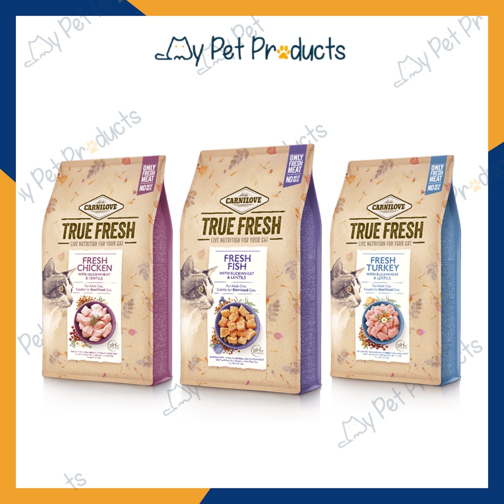 CARNILOVE TRUE FRESH CAT FOOD 340G/1.8KG [ASSORTED FLAVORS] Shopee
