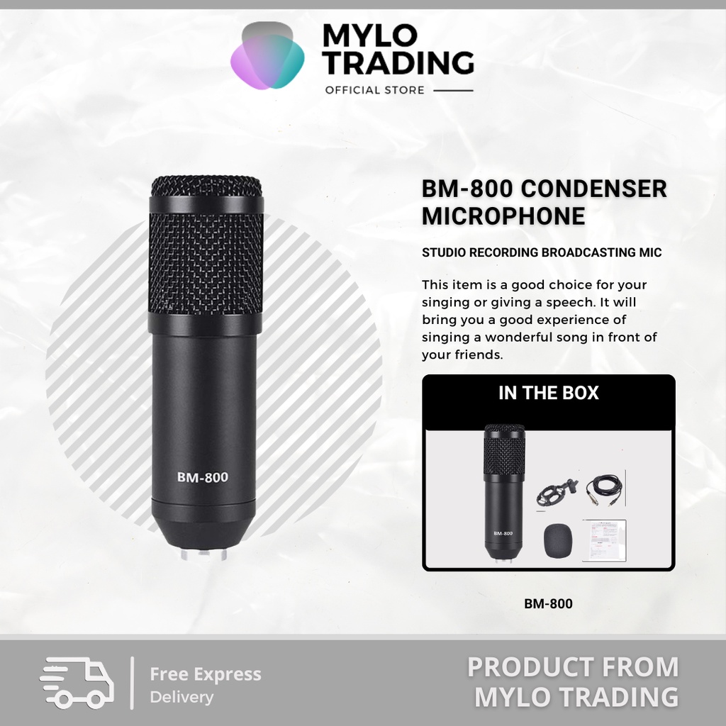 BM800 / BM800 Condenser Microphone Bundle Studio Recording