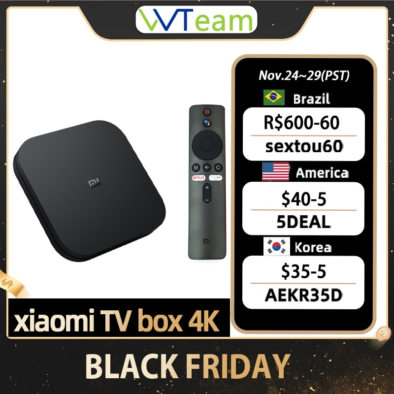 Xiaomi mi box s 4k hdr android tv box ultra hd 2g 8g google assistant