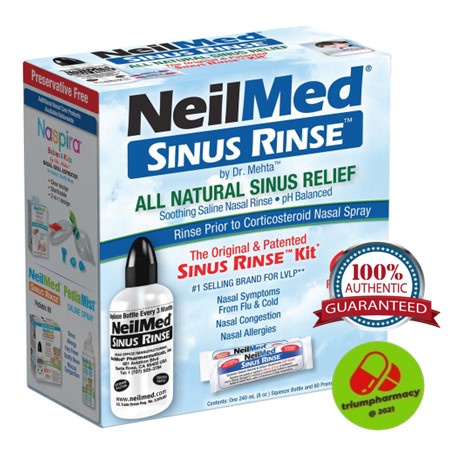 Neilmed Sinus Rinse Regular Kit (Bottle + 60 Premixed Sachets) | Shopee ...