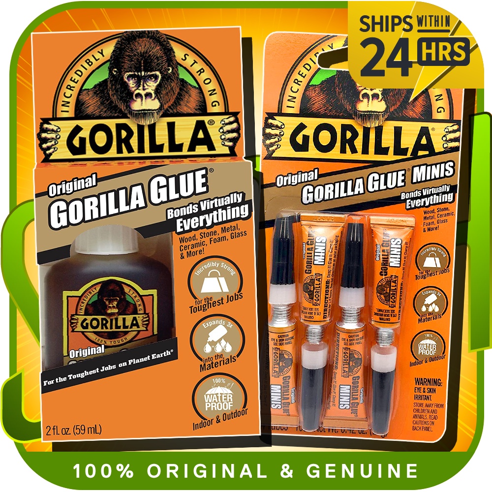 Gorilla Original Gorilla Glue, Waterproof Polyurethane Glue, 8 ounce Bottle