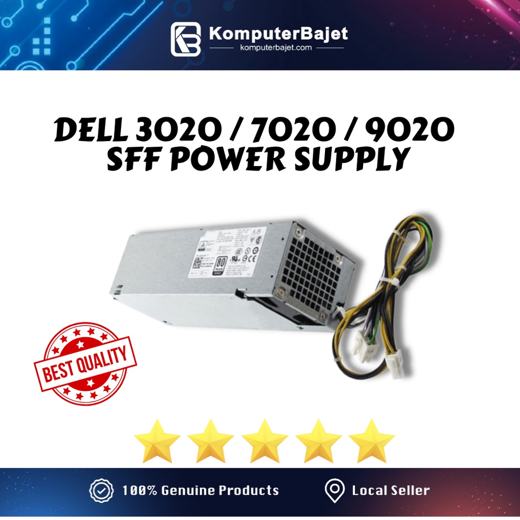 Dell Optiplex 3020 7020 9020 SFF POWER SUPPLY D255AS‑00 100‑240V DPS