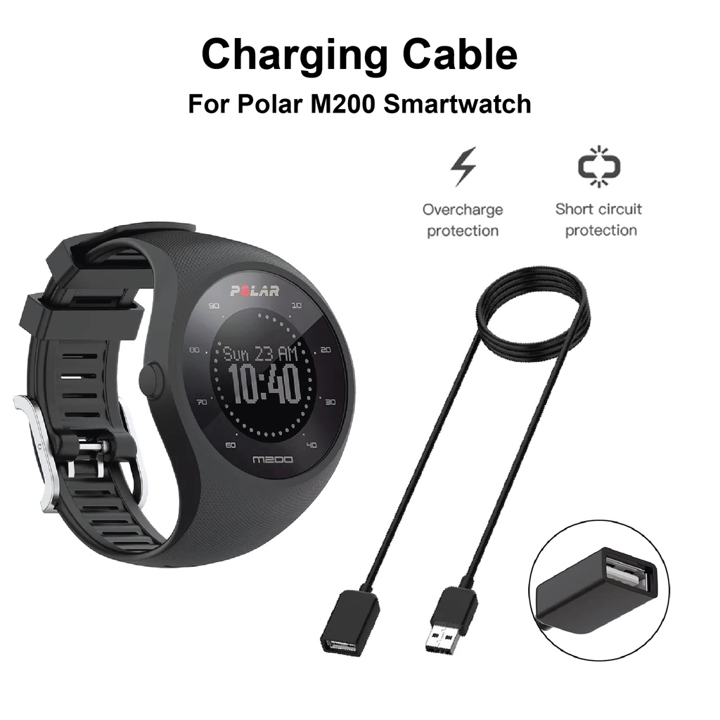 USB Charger For Polar M200 Smartwatch Smart Watch Jam Fitness Running Watch Pengecas Jam Shopee Malaysia