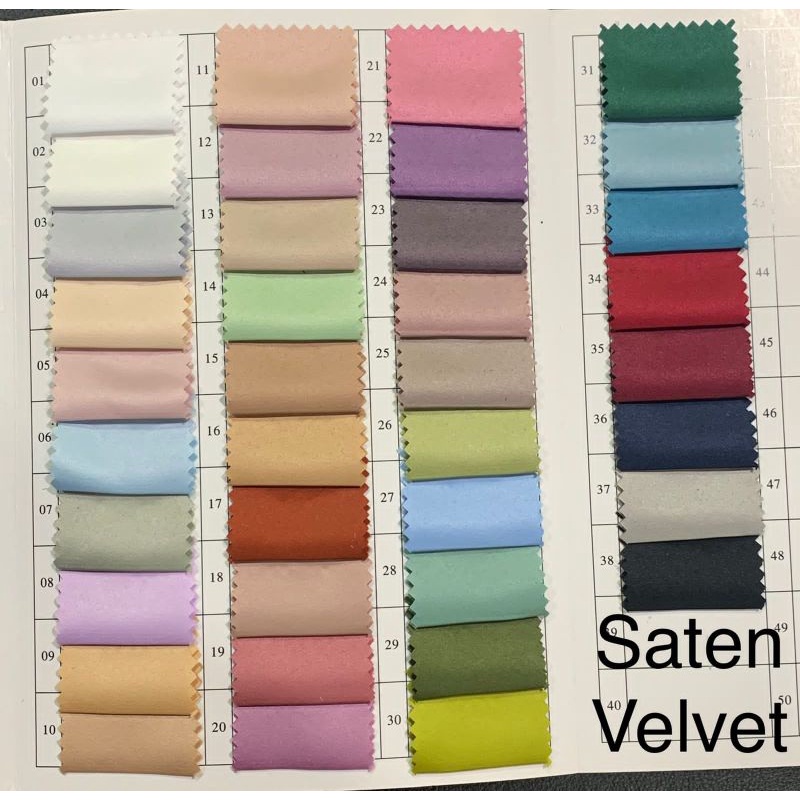 Premium SATIN VELVET (ROL CONTENTS 50YARDS) | Shopee Malaysia
