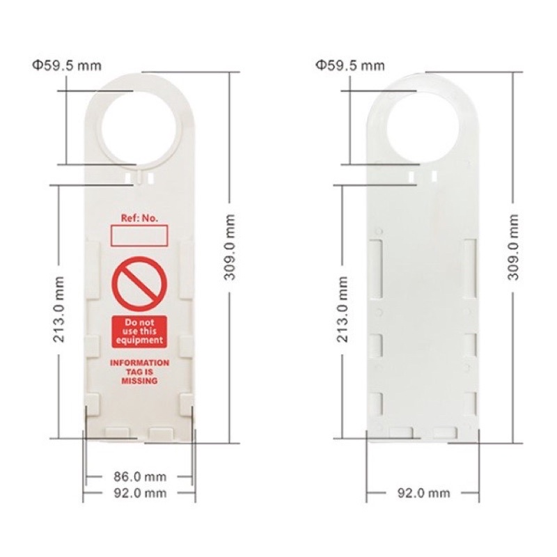 SAFETY SCAFFOLDING SCAFFOLD TAG HOLDER / LOCKOUT TAGOUT LOTO SAFETY ...