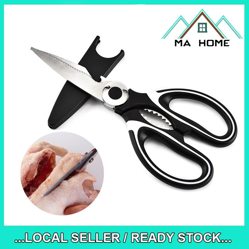 MA Home Multipurpose Stainless Steel Scissors Shears Chicken Bone Meat ...