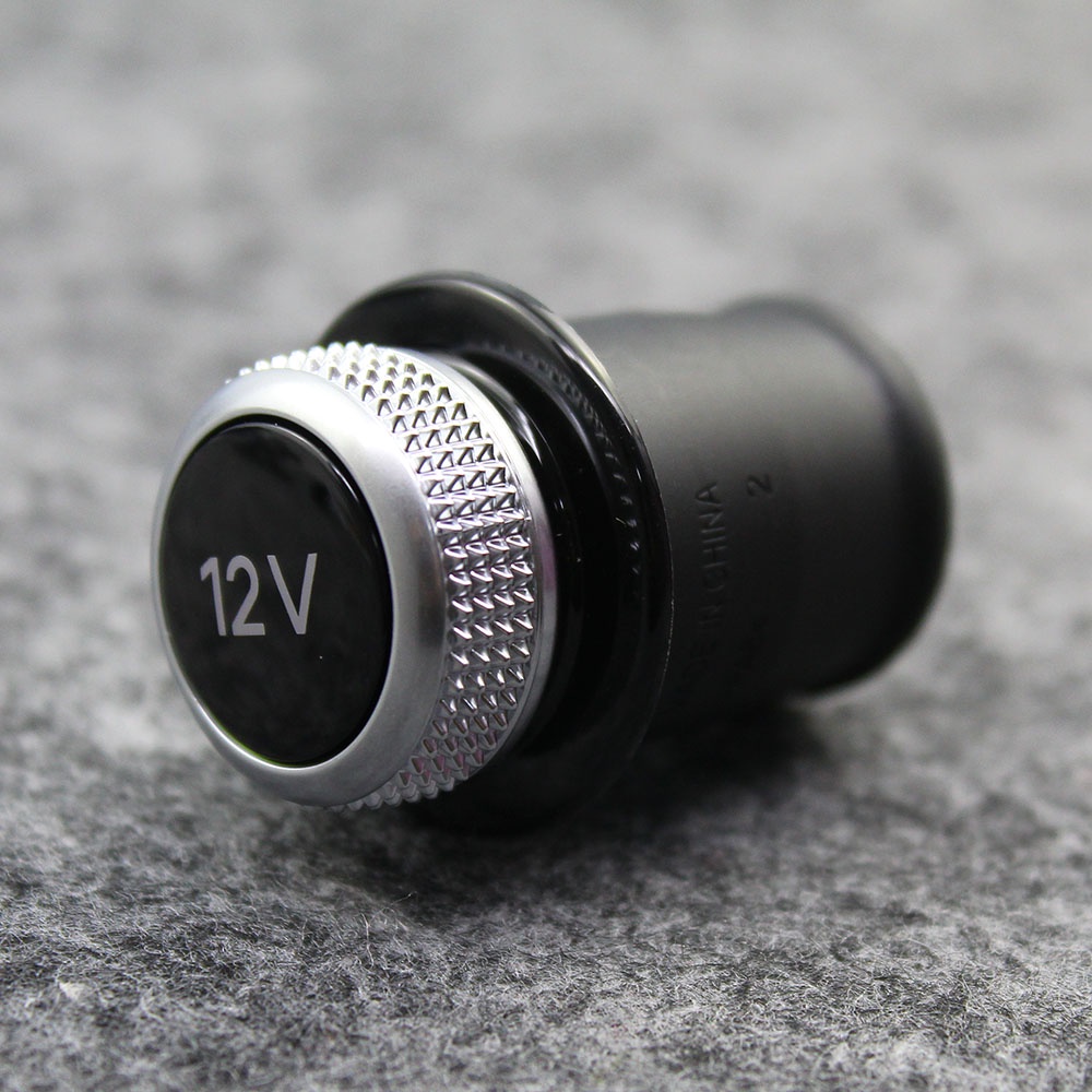 Cap Cigarette Lighter Cover Chrome Plated Cigarette Lighter Plug 12V
