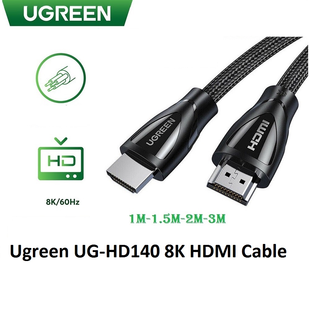 Ugreen UG-HD140 8K HDMI 2.1 Nylon Braid Cable- UG-HD140-80401 / UG ...