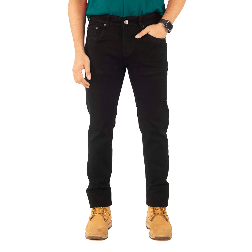 EXHAUST Jeans Long Pants [303 Slim Fit]-Black 1443 | Shopee Malaysia