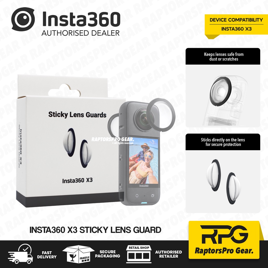 Insta360 X3 Premium Removable Lens Guards