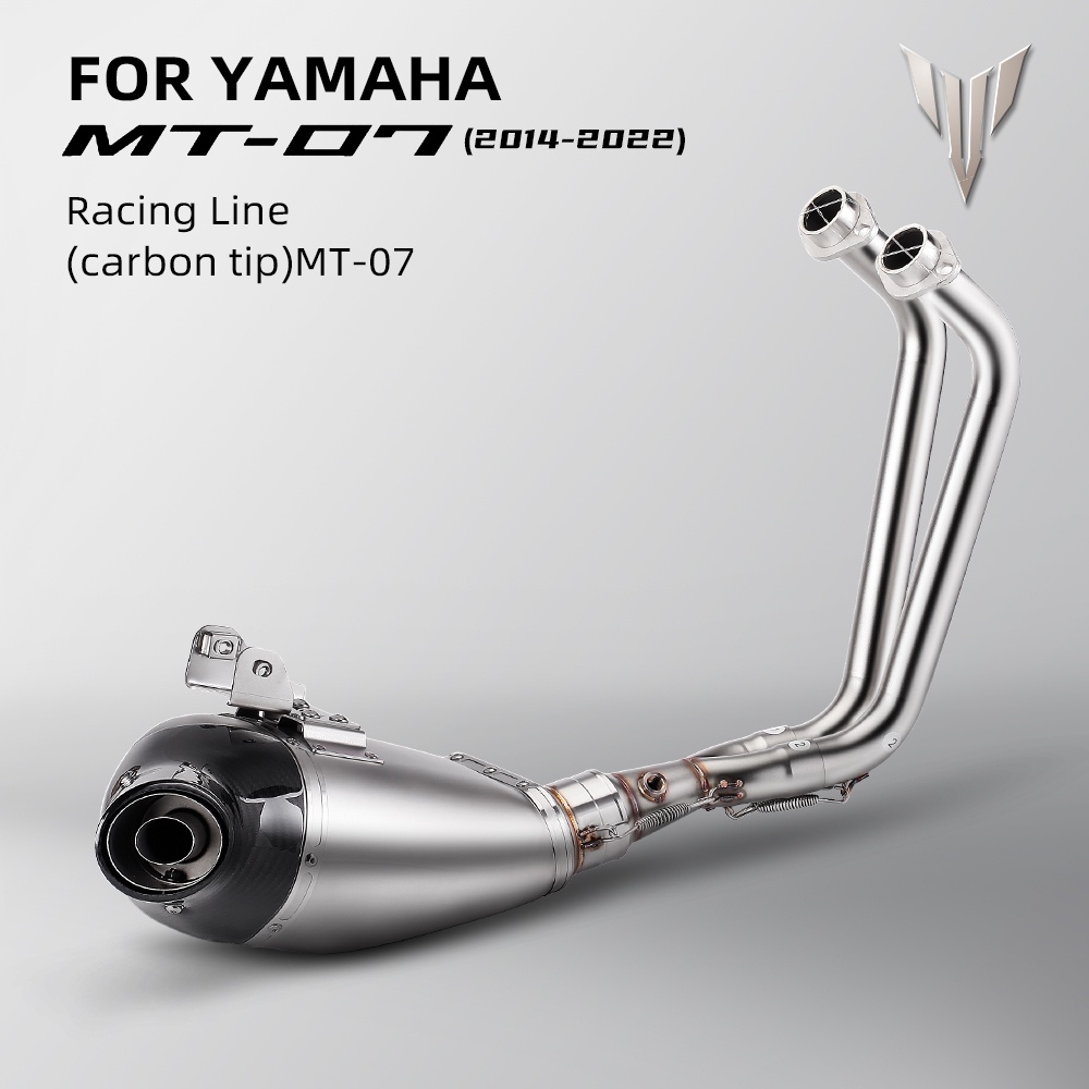 MT07 FZ07 akrapovic SY7R8HEGEHT Motorcycle Full Exhaust System Slip