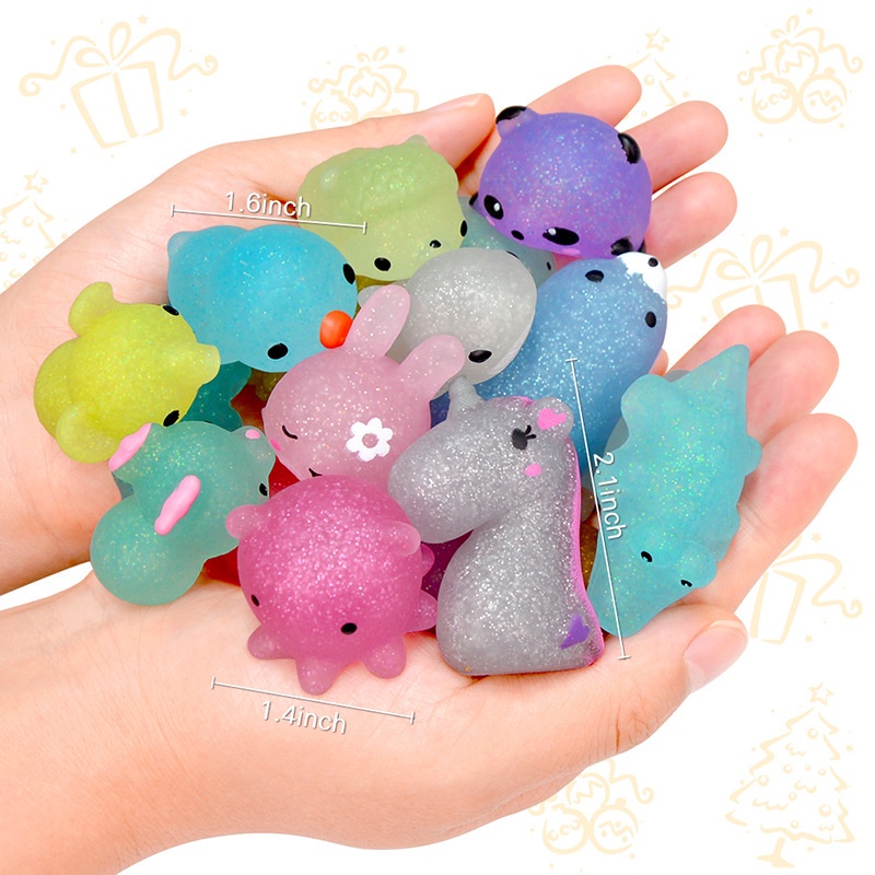 Random 10pcs Mochi Squishies Kawaii Anima Squishy Toys For Kids ...