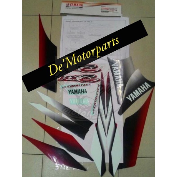 STIKER STICKER RXZ CATALYZER ORIGINAL HLY MERAH GREY | Shopee Malaysia