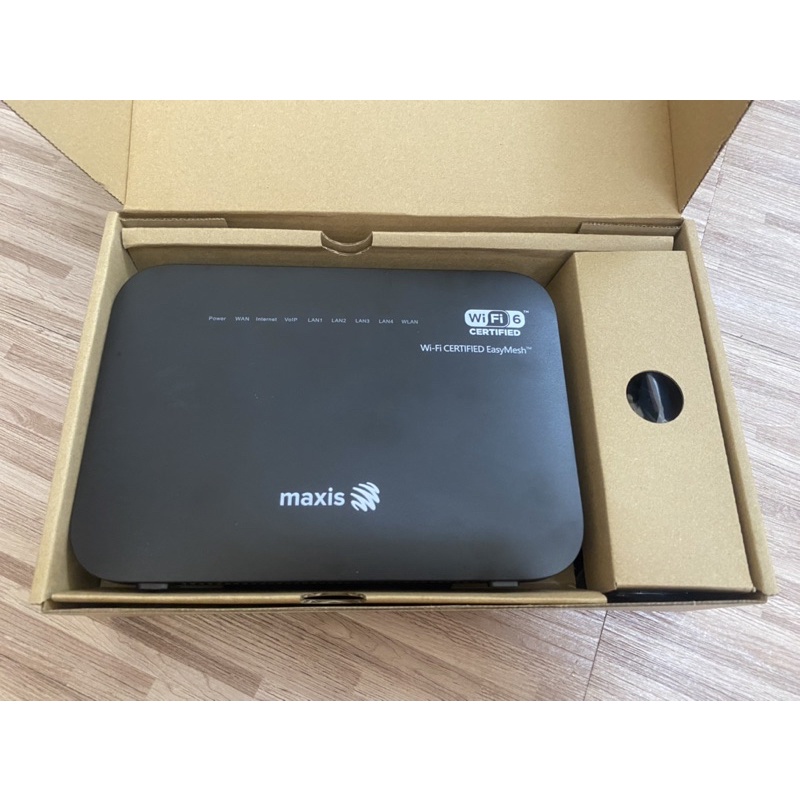 【100% Original】Maxis WIFI 6 EASY MESH ROUTER DUAL BAND SUPPORT 160Mhz ...