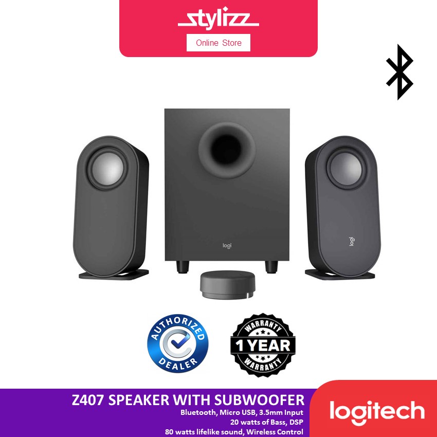 Logitech Z407 Bluetooth Speakers + Subwoofer