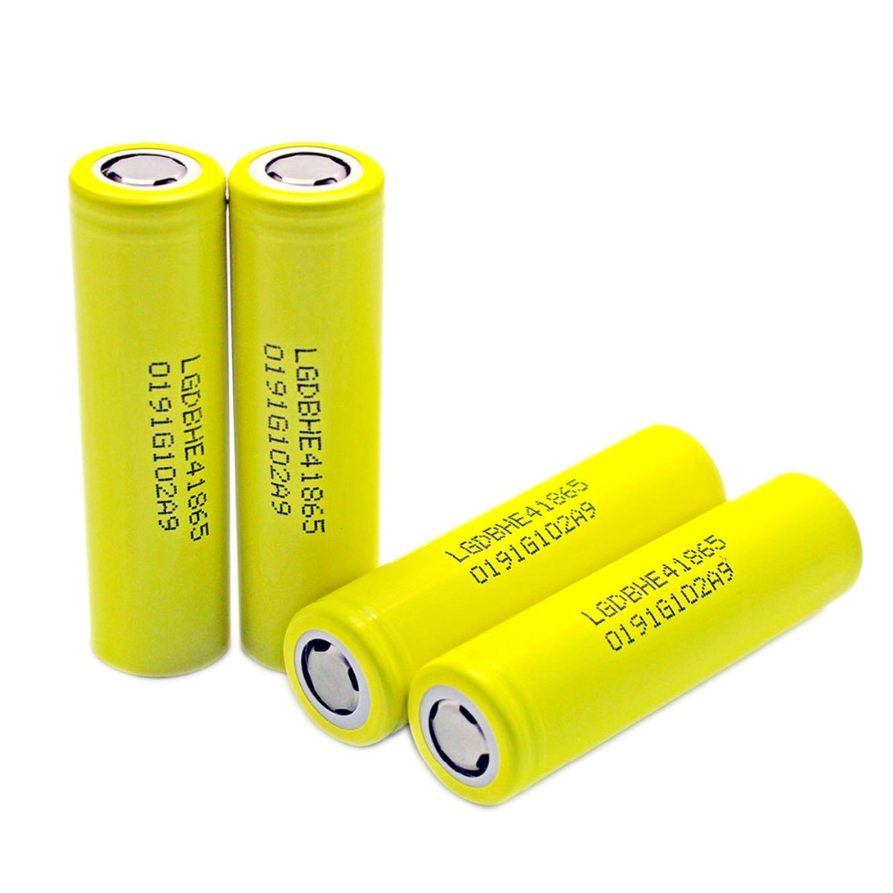 LG HE4 3.7V 2500mAh 18650 Battery Rechargeable Discharge 25A High Drain ...