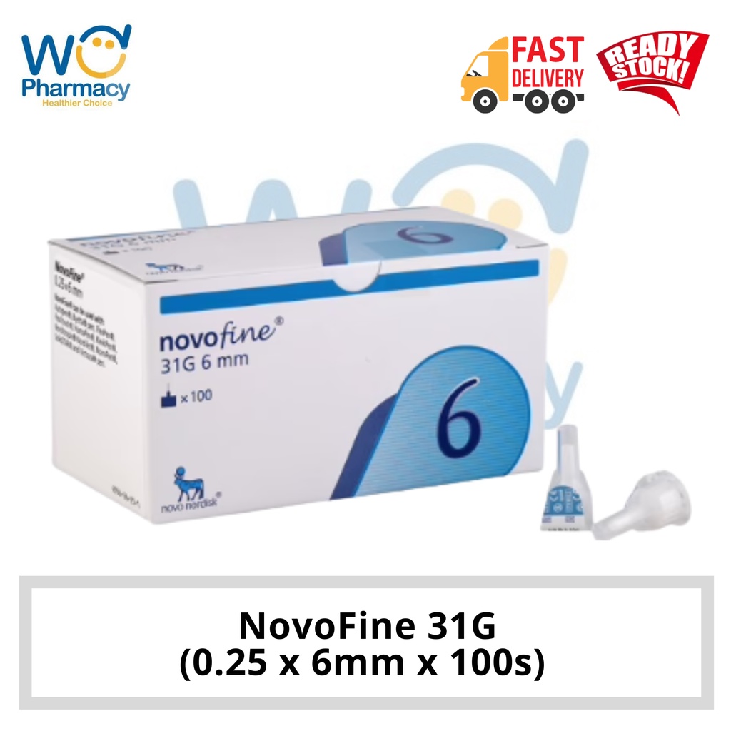 NovoFine (0.25 x 6mm x 100s) (Exp: 07/2025) | Shopee Malaysia
