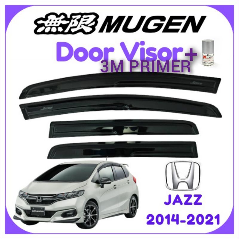 HONDA JAZZ 20142022 Door Visor Air Press Window Mugen Style Acrylic Wind Deflector (4PCS/SET