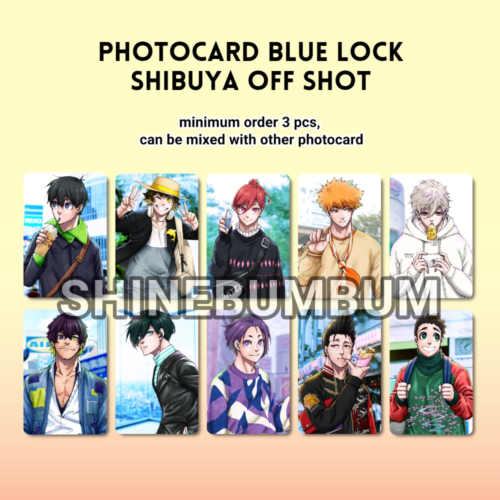 Photocard Anime Blue Lock - Shibuya off shot | Shopee Malaysia