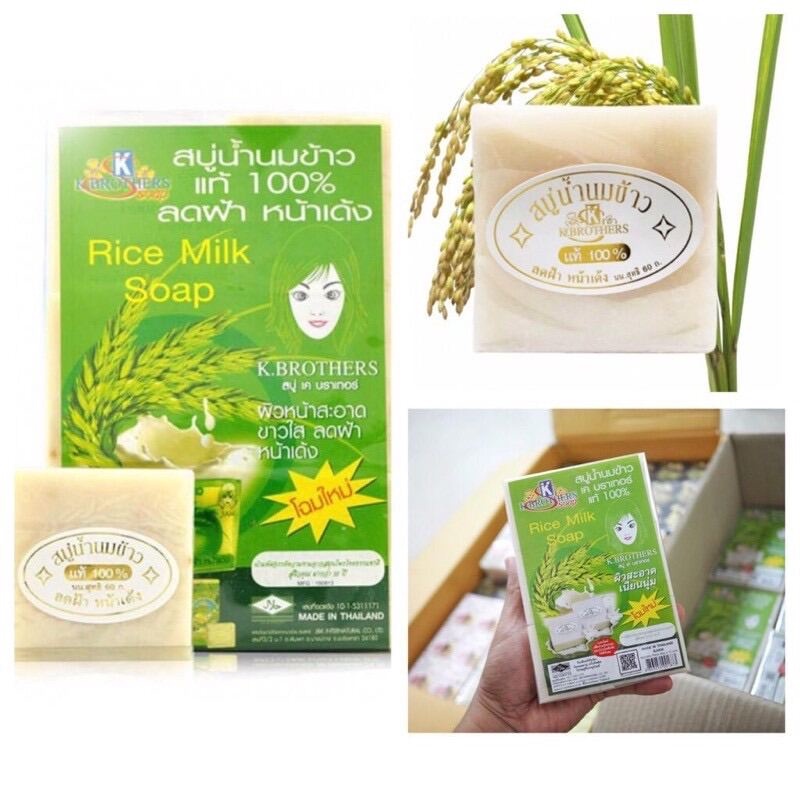 100 ORIGINAL THAILAND RICE MILK SOAP, SABUN_SUSU BERAS_THAILAND (12