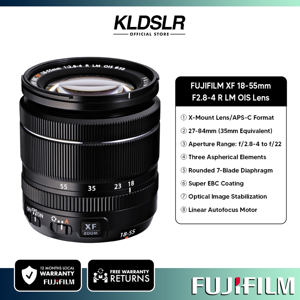 Fujifilm XF 18-55mm F2.8-4 R LM OIS Zoom Lens for sale online