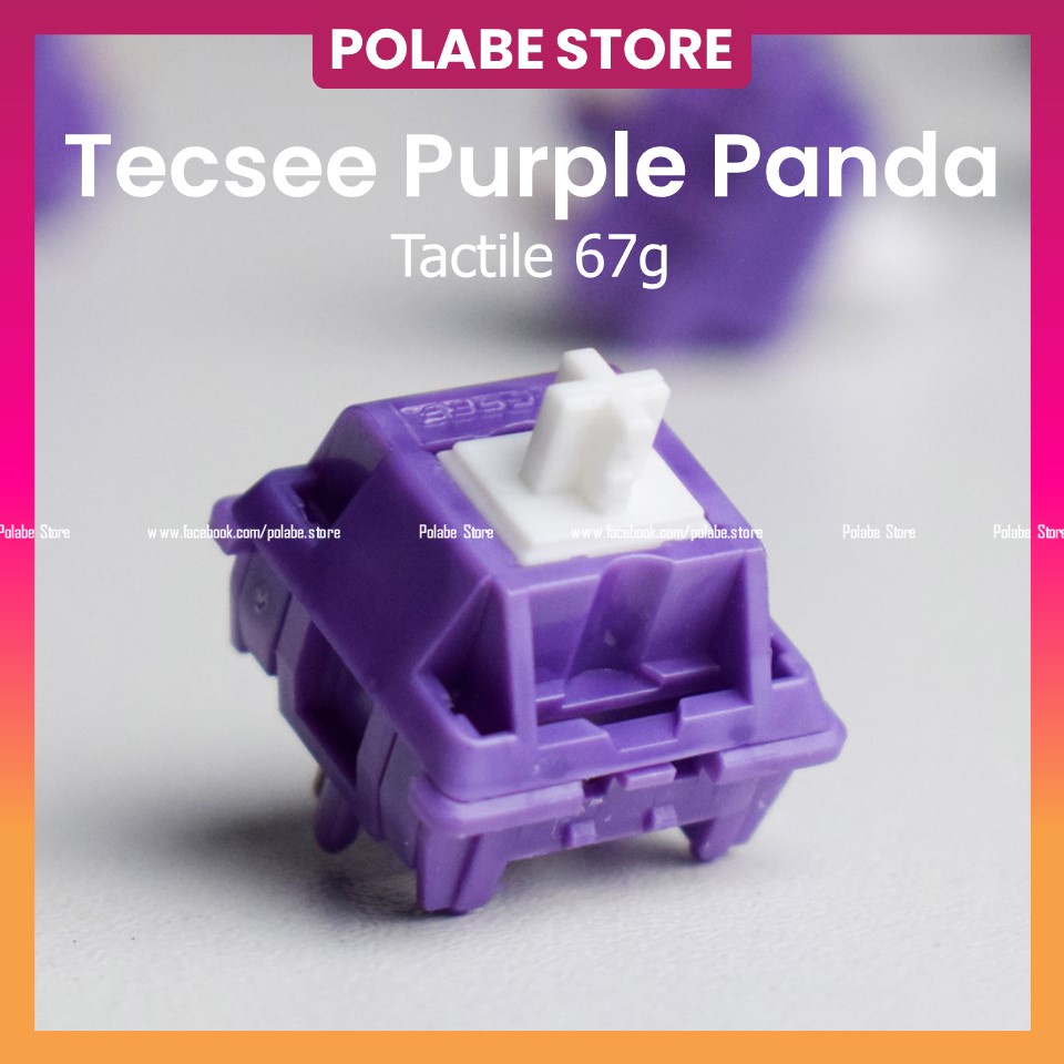 Tecsee Purple Panda Medium Tactile Switch Mechanical Keyboard Switch