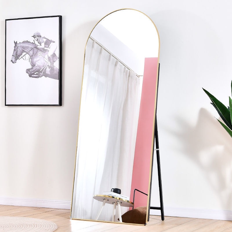 Curved Dressing Mirror Mirror for Making Someone Look Thinner Stereo