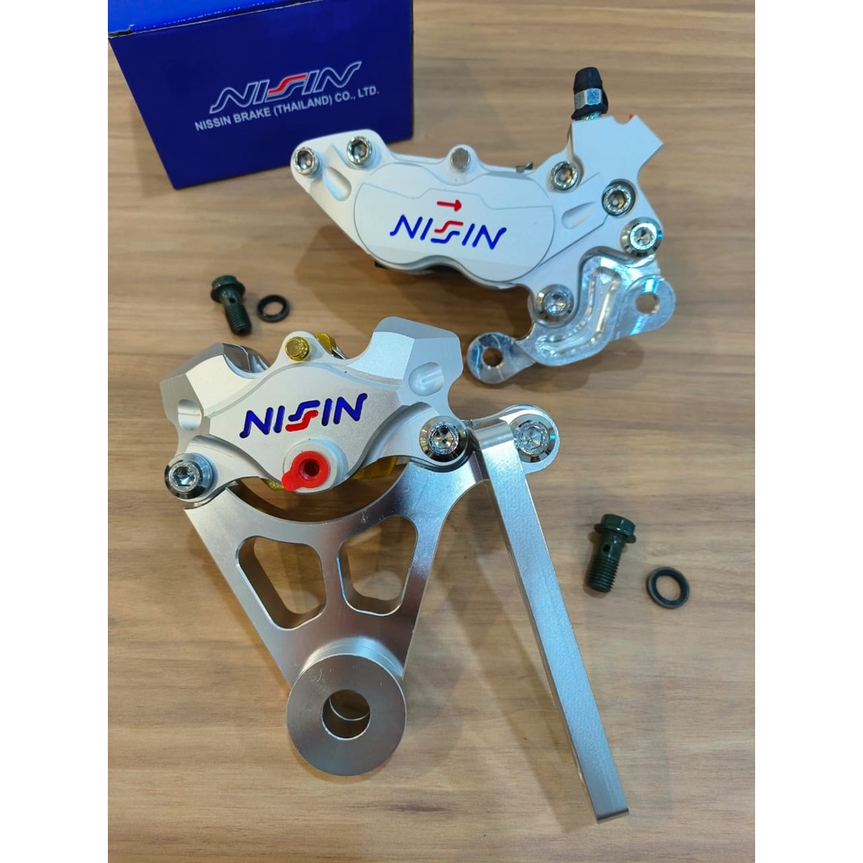 Nissin Caliper Pump Y15zr Y15 Front & Rear Set P4 Nissin Caliper 4Pot