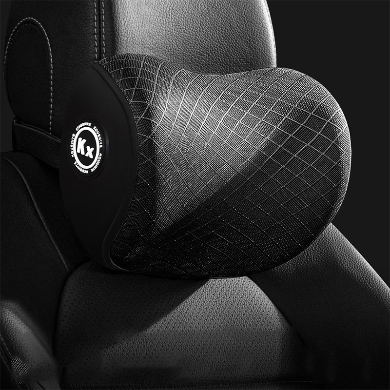 2MALL Car Memory Foam Headrest Pillow Summer Cushion Leather Car Neck Pillow Memory Foam Office