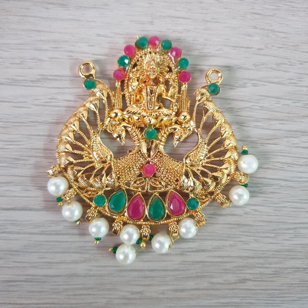 Mahalakshmi Pendant Aari Work Large Size Shopee Malaysia