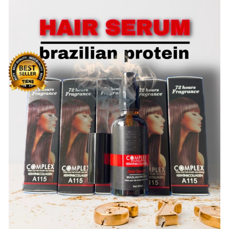 🔥Brazilian Hair Serum/hair serum rambut complex keratin & collagen ...