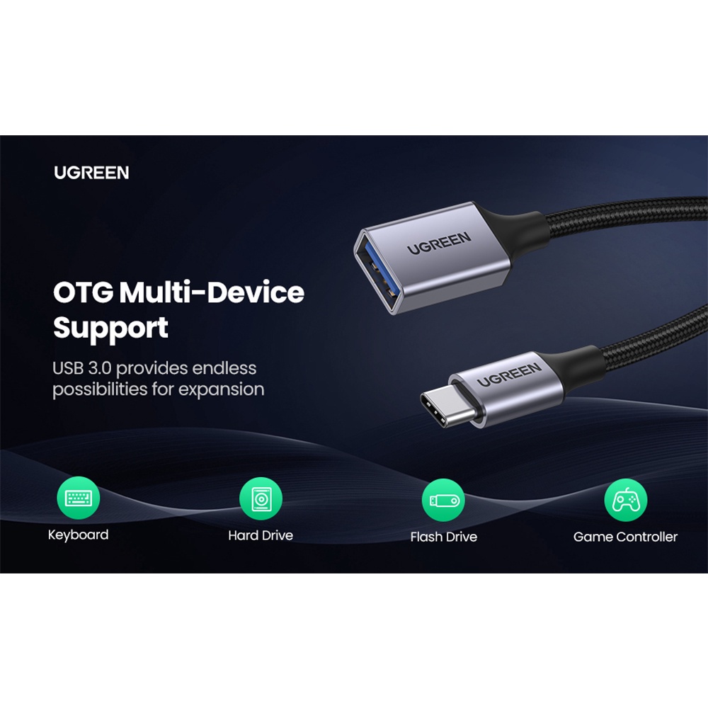 UGREEN USB C to USB 3.0 Adapter Type C OTG Cable Thunderbolt 3 to USB ...
