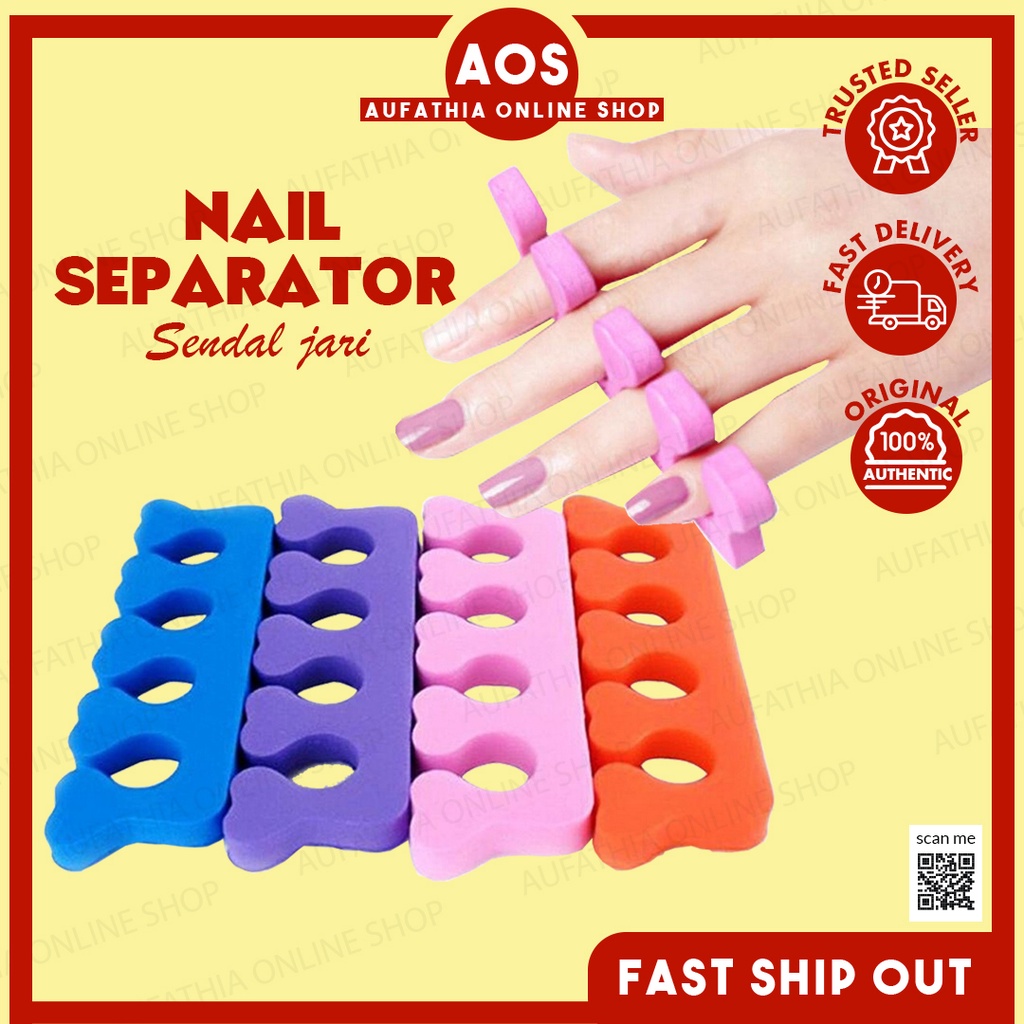 Nail separator toe spacer for nail henna polish sendal jari dan kaki Shopee Malaysia