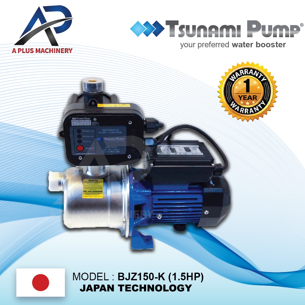 Tsunami BJZ150K Self Priming Jet Water Pump (1.5HP) Pam Air Shopee