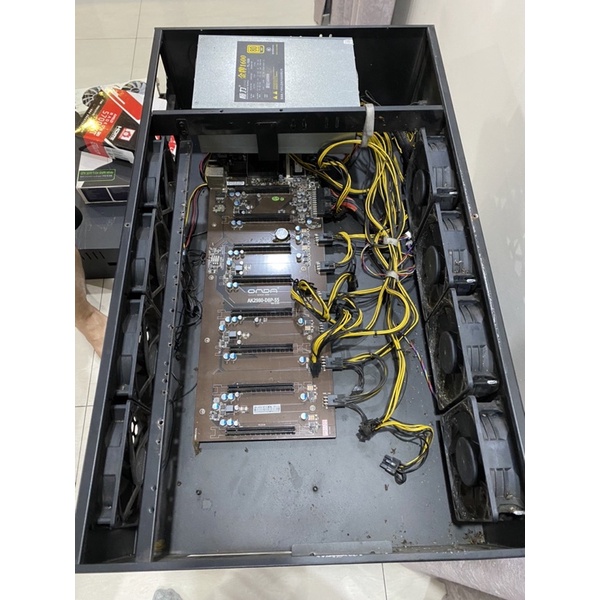 Mining rig case / psu / silence fan / motherboard | Shopee Malaysia