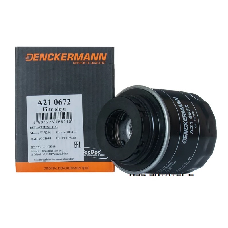Denckermann Poland Audi Volkswagen Engine Oil filter 03C115561H, 03C ...