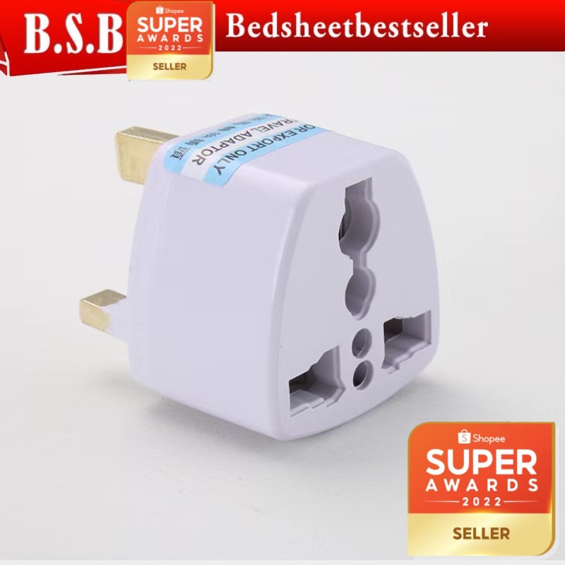 B.S.B 3 Pin Tourism Converision Plug Universal Adapter British Socket ...