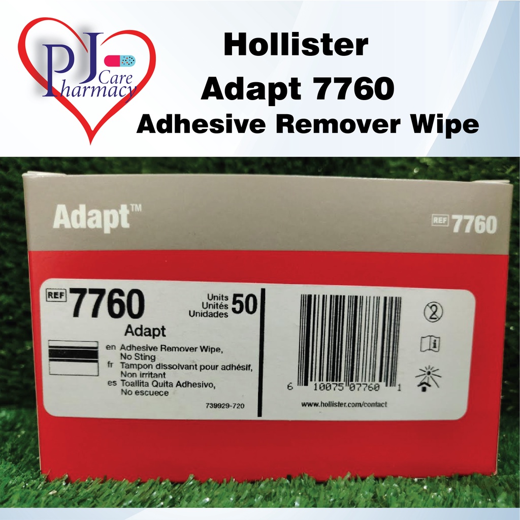 Hollister (7760) Adapt Adhesive Remover Wipe Box of 50's (Exp 2027) Shopee Malaysia