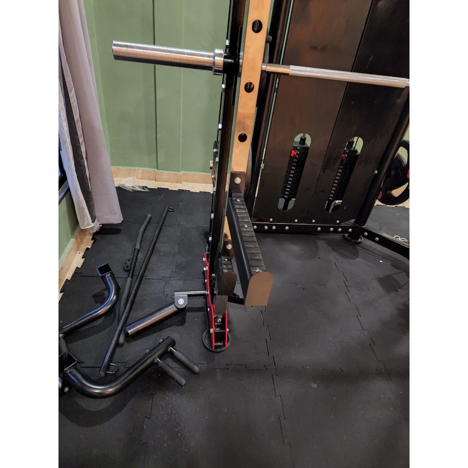 POWERTECH USA V8 ALL-IN-ONE TRAINER Multi Use Smith and Dual Pulley Pin ...