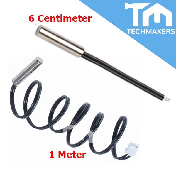 NTC Waterproof Thermistor 1 meter/ 6 cm