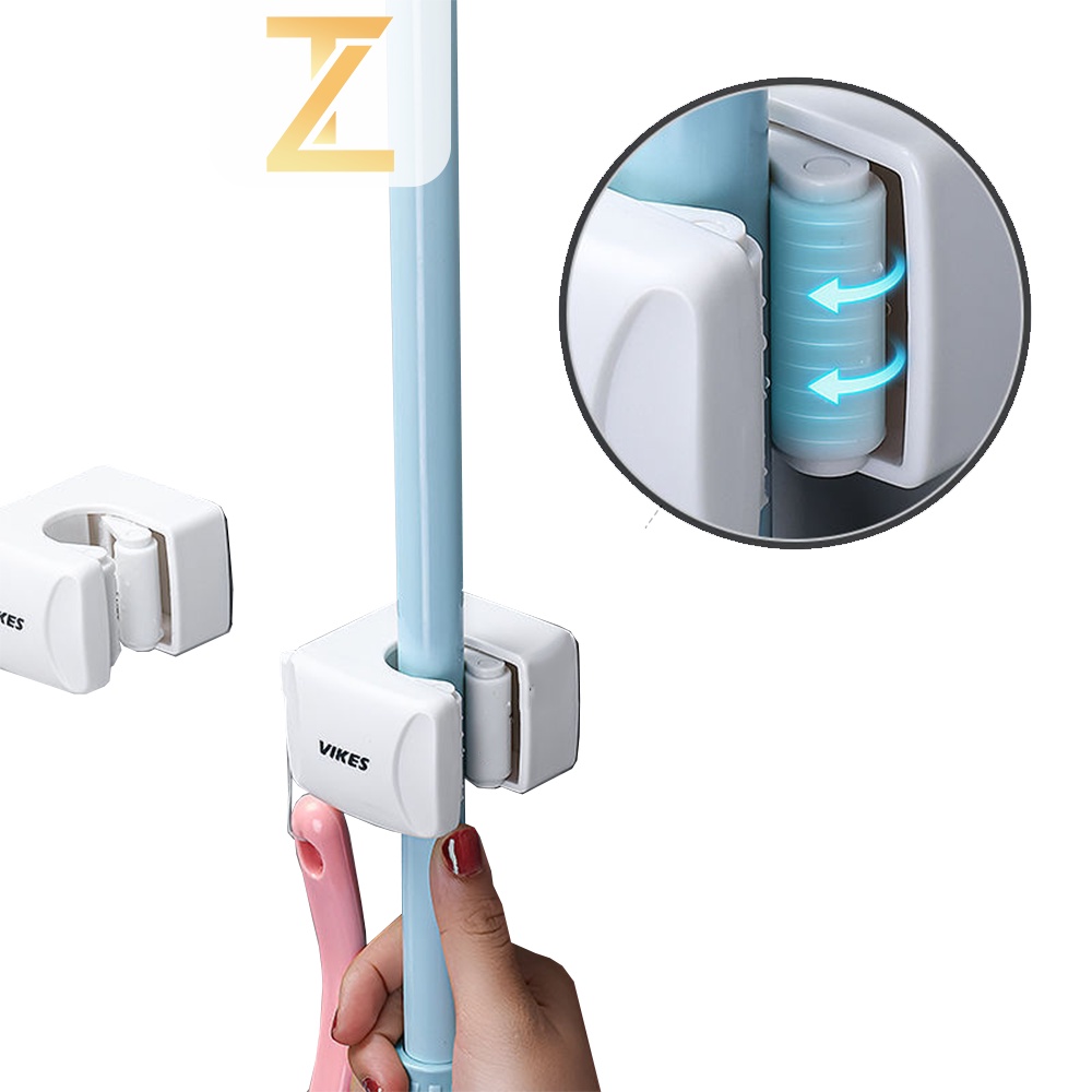 Wall Mounted Hanging Rack Mop/Broom Stick Holder SN21 Shopee Malaysia