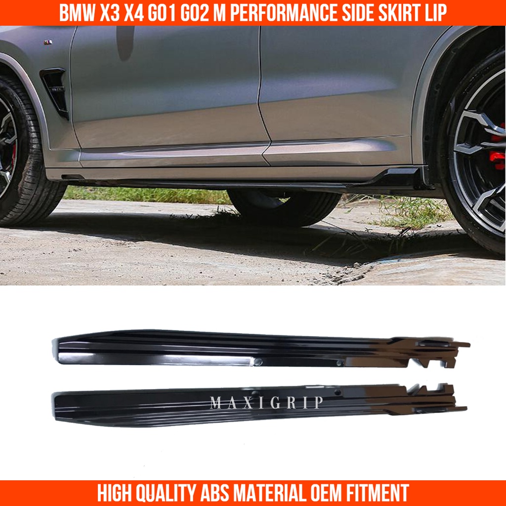 Glossy Black Side Skirts Rocker Panel Splitter Lip For BMW X1 X2 X3 X4 X5 X6 X7 405136453647