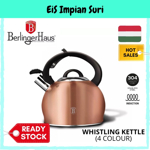 (Ready Stock!!) Berlinger Haus 3L Induction Stainless Steel Whistling