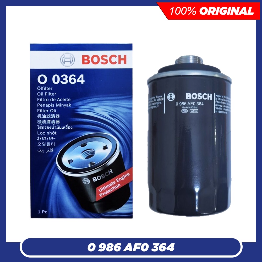BOSCH OIL FILTER 0364 PROTON X70 / AUDI A3 A4 A5 A6 Q3 Q5