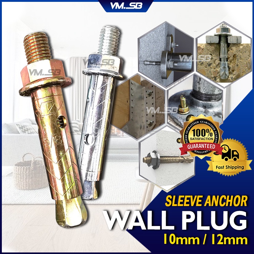 Sleeve Anchor Metal Wall Plug Screw Wall Plug Besi Skru Wall Screw Skru