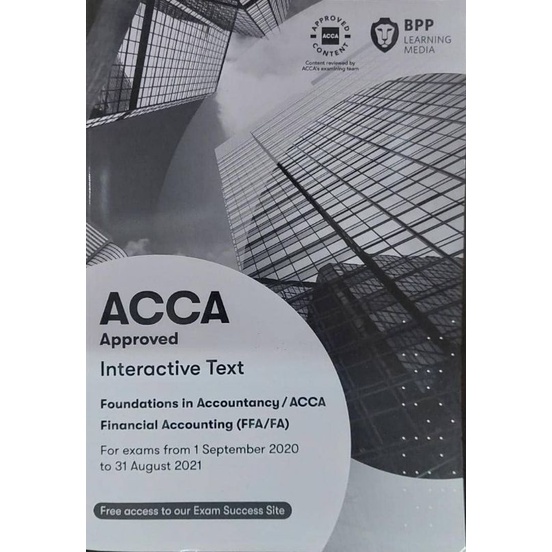 BPP Book - ACCA Financial Accounting (FFA_FA) Interactive Text ...