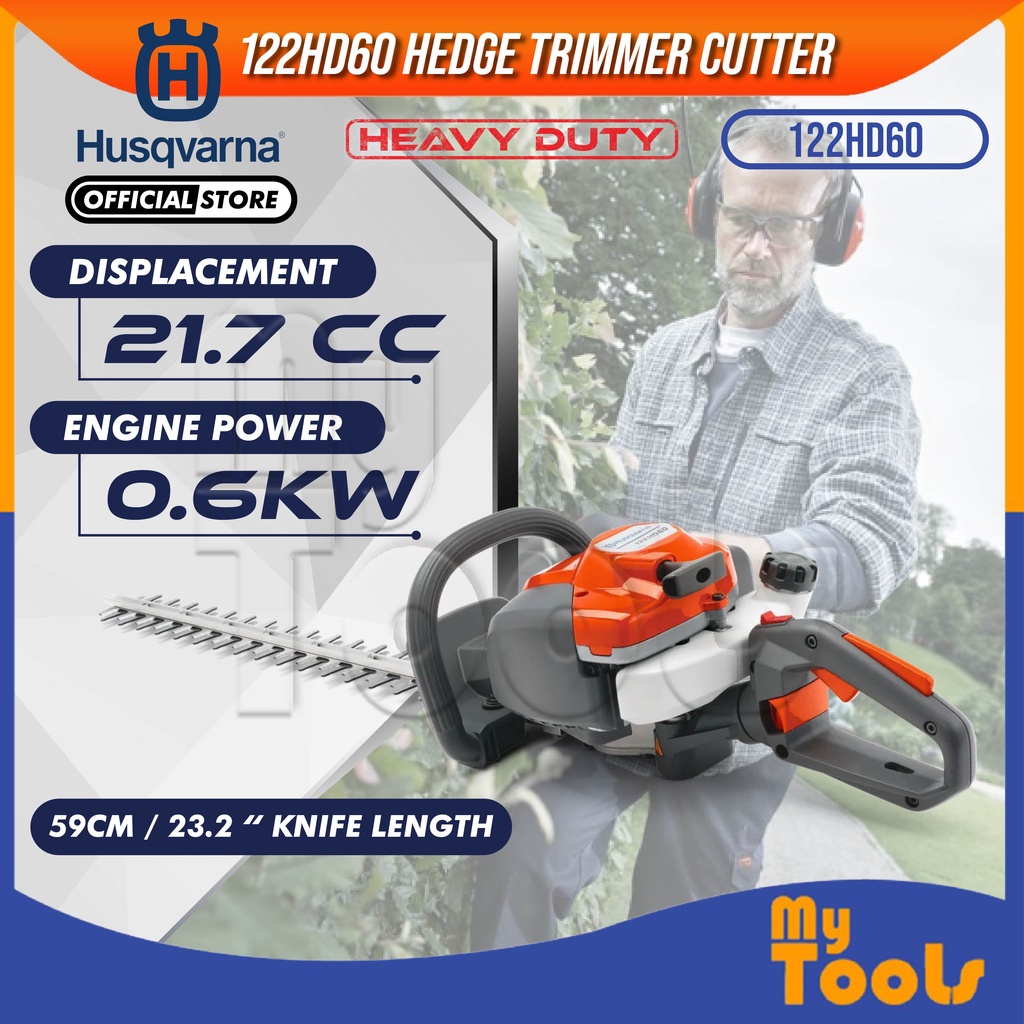 Husqvarna Engine Hedge Trimmer 122HD60 600MM (Made in Sweden) | Shopee ...