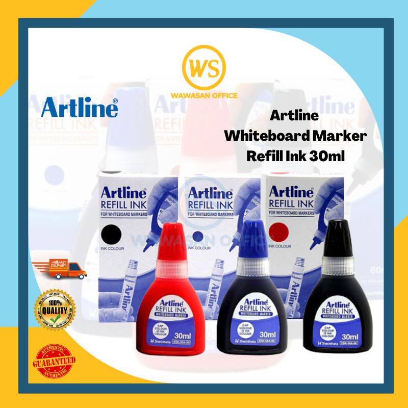Artline Whiteboard Marker Refill Ink 30ml / Artline Refill Ink ...